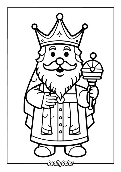 King Coloring Sheet
