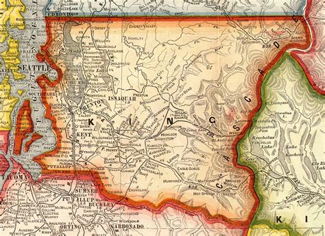 King County Washington Map