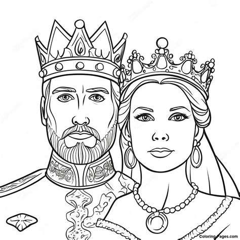 King Queen Coloring Pages