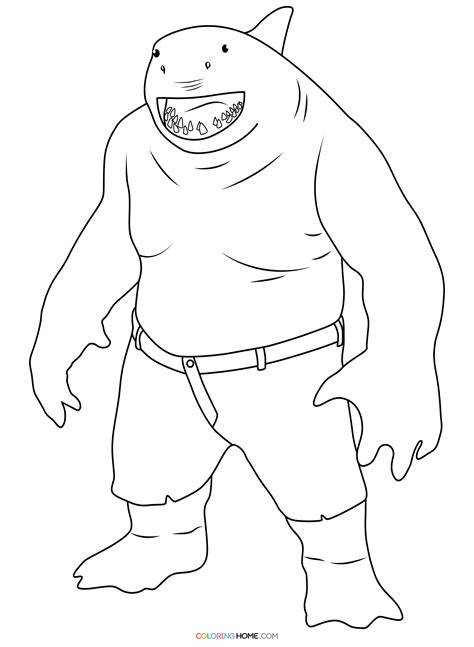 King Shark Coloring Pages
