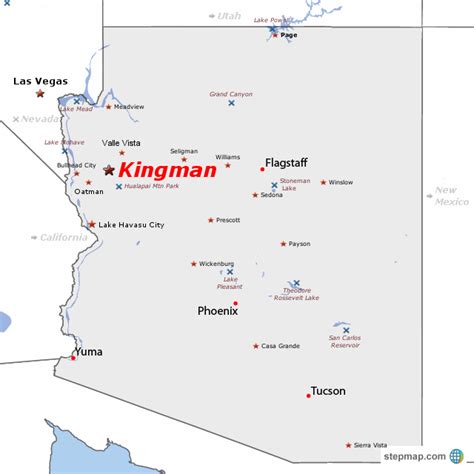 Kingman topographic map, AZ USGS Topo Quad 35114b1