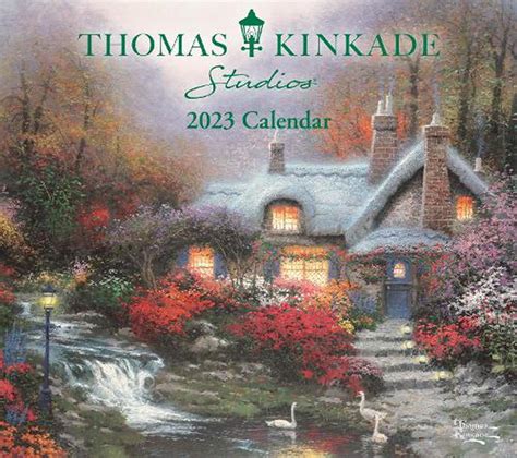 Thomas Kinkade Studios 2023 Mini Wall Calendar Book Summary & Video