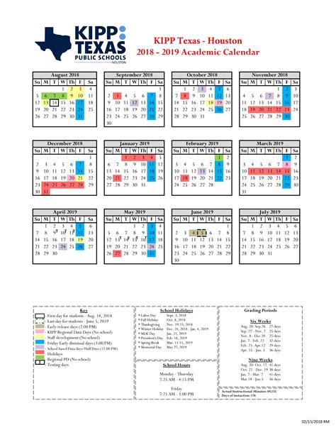 Kipp Houston Calendar