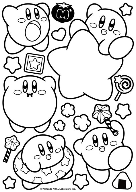 Kirby Coloring Pages Free