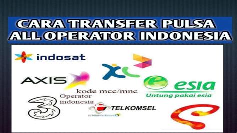Kirim Pulsa Beda Operator Indonesia
