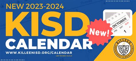 Kisd Killeen Calendar