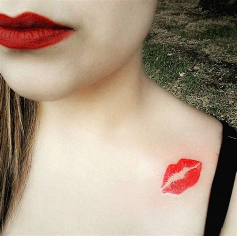 Kiss Tattoo On Chest