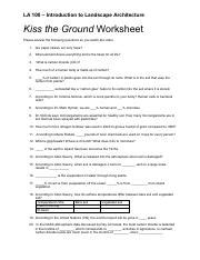 Kiss The Ground Worksheet Answers