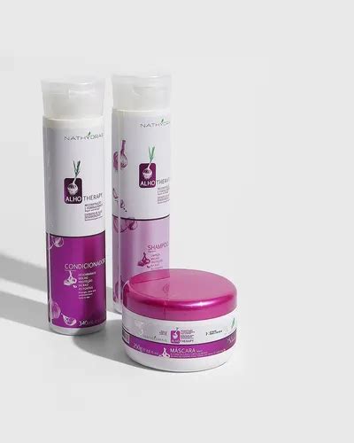 Kit Alho Msa Nathydra's Shampoo + Cond + Masc. + Leavin - R$ 128,90 em