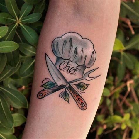 Chef Knife Tattoos 40 New Best Tattoos For Kitchen Lover