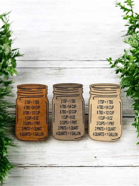 Download Kitchen, Mason Jar, Kitchen Measurements Files For Crafts