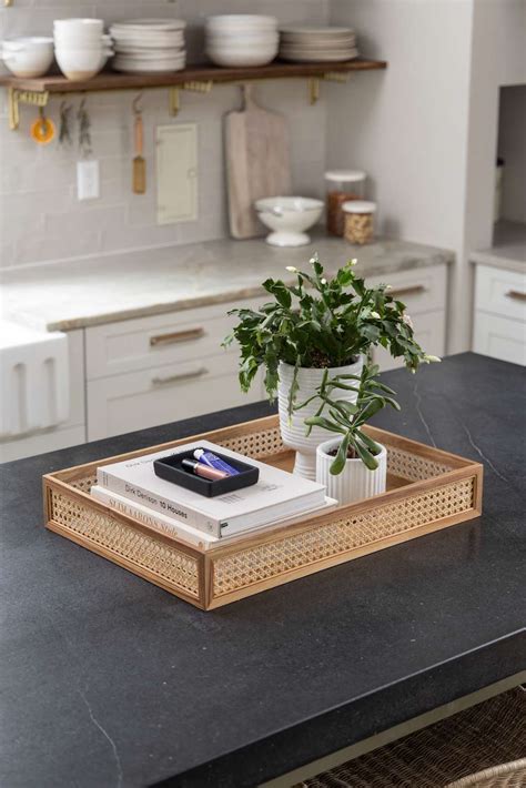 Effortlessly Elevate Your Kitchen Aesthetics with These Chic Counter Tray Ideas
