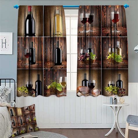 Wine Themed Kitchen Curtains Check more at