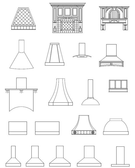 Efficiently Plan your Kitchen Space with AutoCAD Kitchen Hood Blocks