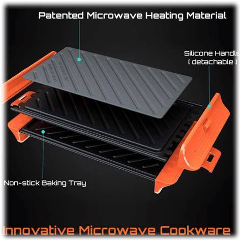 Grill Master: Amp Up Your Cooking Game with Kitchen HQ Rectangle Microwave
