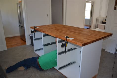 Kitchen Island Using Ikea Base Cabinets