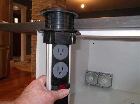 Kitchen Power Grommet Countertop Outlets 3 Power/2 Data Kitchen remodel countertops, Kitchen