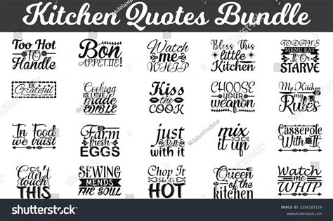 Download Kitchen Quotes Bundle Cut Files