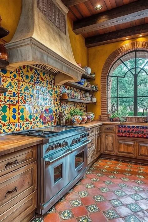 Kitchen With Spanish Tiles