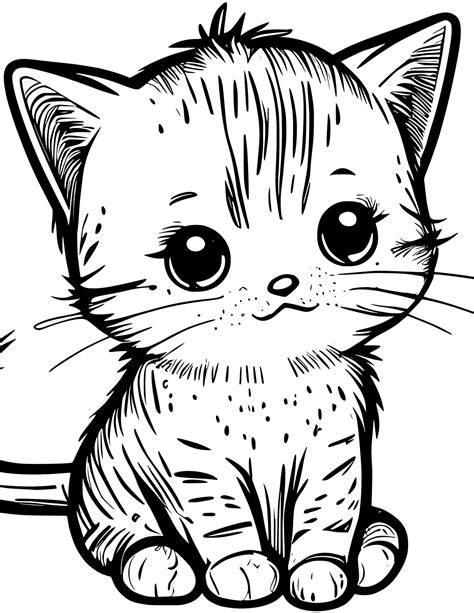 Kitten Color Pages