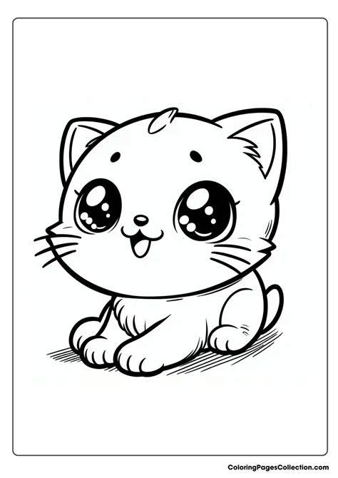 Kitten Coloring Page Free