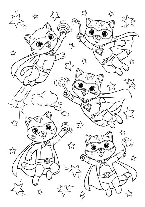 Kitties Coloring Pages