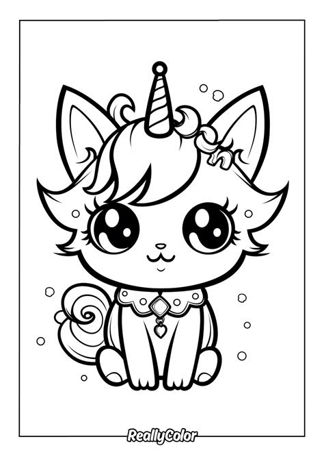 Kitty Corn Coloring Pages