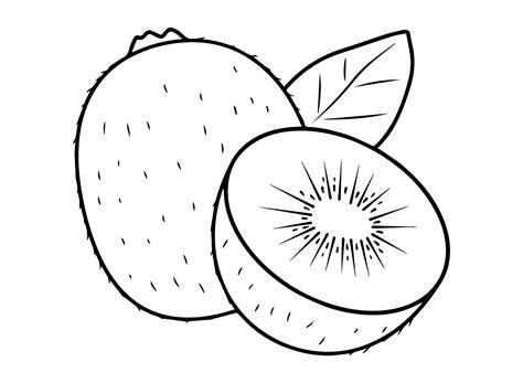 Kiwi Coloring Page