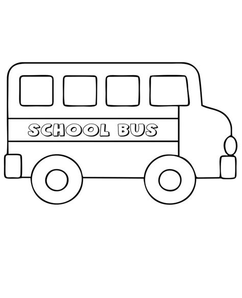 Kleurplaat Bus Voertuigen