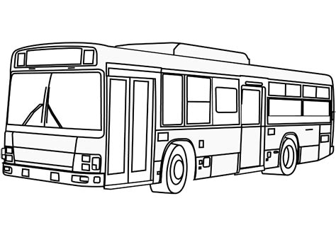 Kleurplaat Bussen