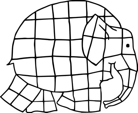 Kleurplaat Elmer