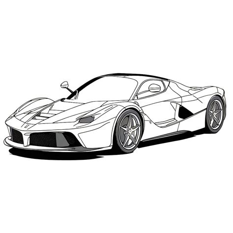 Kleurplaat Ferrari