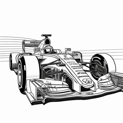 Kleurplaat Ferrari F1