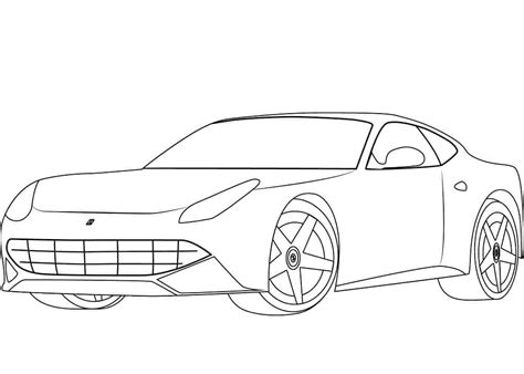 Kleurplaat Ferrari F12