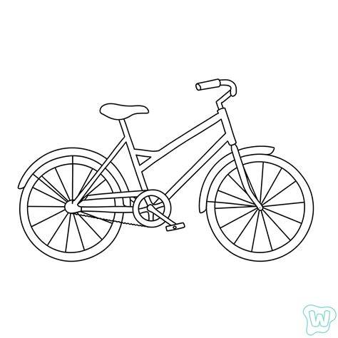 Kleurplaat Fiets