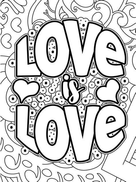 Kleurplaat Love