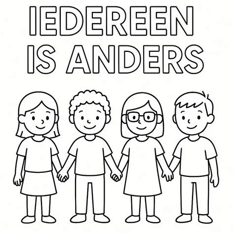 Kleurplaat Mens