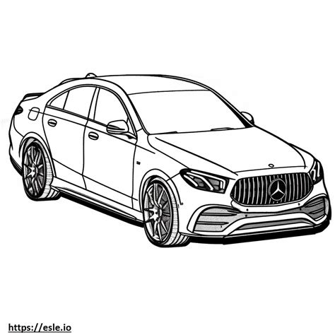 Kleurplaat Mercedes