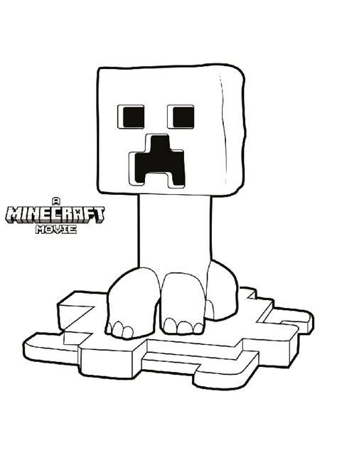 Kleurplaat Minecraft Creeper