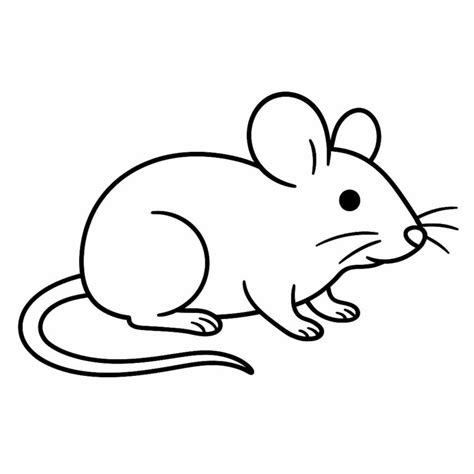Kleurplaat Muis