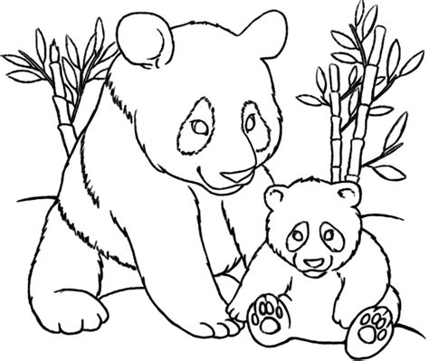 Kleurplaat Pandabeer Printen