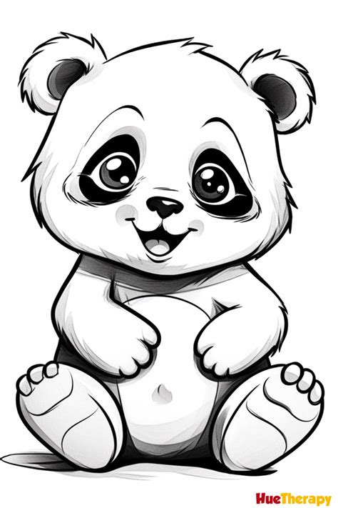 Kleurplaat Pandabeertje