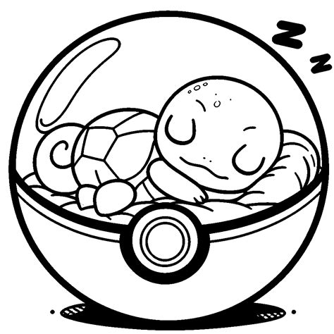 Kleurplaat Pokemon Bal