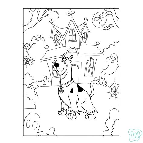 Kleurplaat Scooby Doo