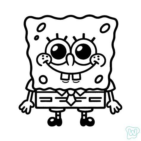 Kleurplaat Spongebob