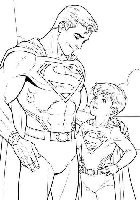 Kleurplaat Superman