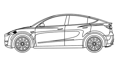 Kleurplaat Tesla
