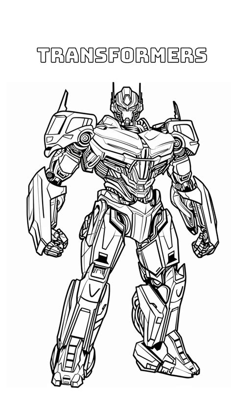 Kleurplaat Transformers