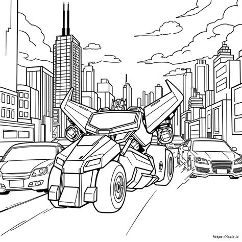 Kleurplaat Transformers Robots In Disguise