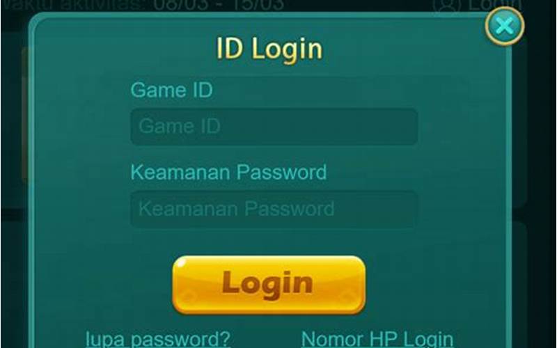 Klik Tombol Lupa Password
